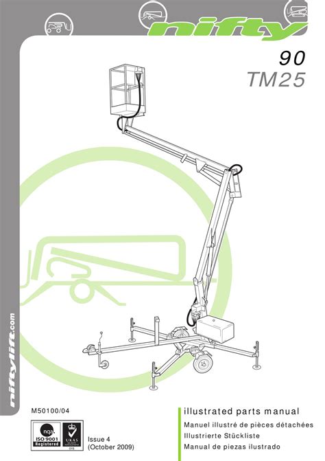 niftylift nifty  illustrated parts manual   manualslib