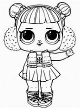 Lol Coloring Dolls Pages Surprise Doll Winter Pieces sketch template