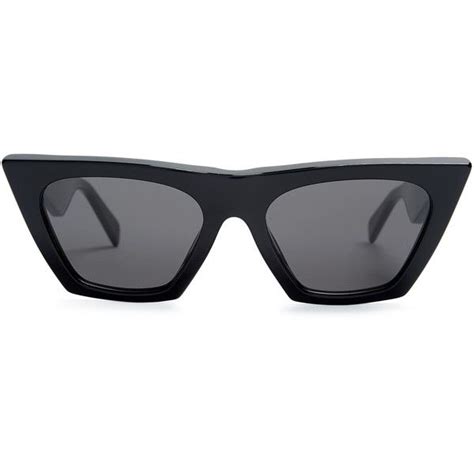 céline eyewear cat eye acetate sunglasses €170 liked on polyvore
