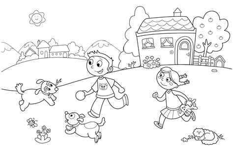 summer fun coloring pages    print
