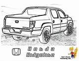 Truck Coloring Honda Ridgeline Pickup Pages Yescoloring Foreign Boss Big sketch template