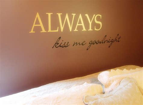 Always Kiss Me Bed Bedroom Goodnight Photography Text