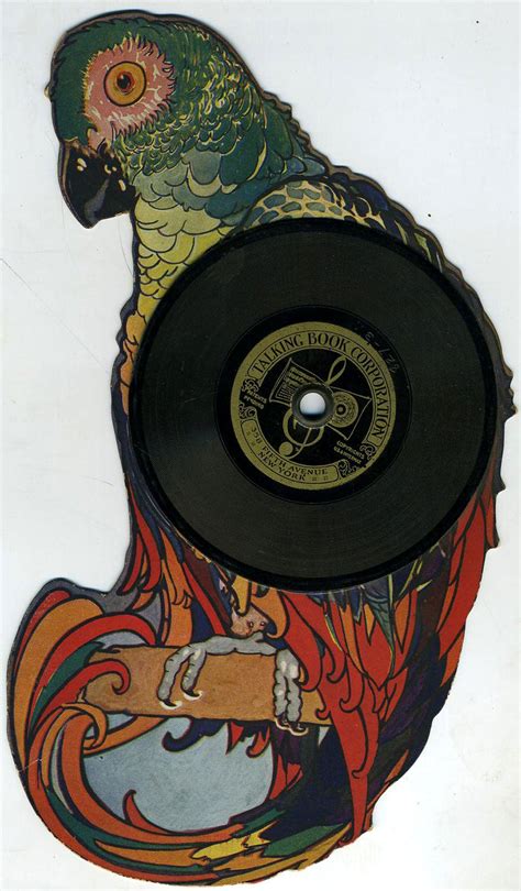 parrot die cut parrot  vinyl record    emerson phonograph company
