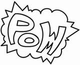 Coloring Pages Pow Superhero Super Bang Designs Book Superheroes Sheets Comic Colouring Pdf Kids Heroes Embroidery Little Hero Logo Pop sketch template