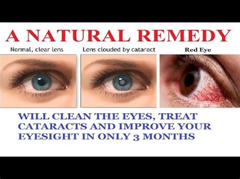 clean  eyes treat cataracts  improve  eyesight