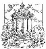Coloring Pages Gazebo Color sketch template