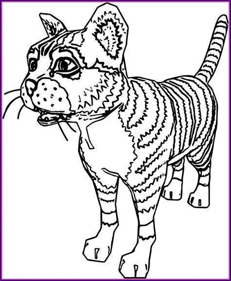 realistic cat coloring pages  getcoloringscom  printable