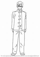 Sakamoto Desu Ga Draw Step Drawing Anime sketch template