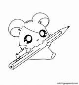 Hamster Hamtaro Coloriage Coloriages sketch template