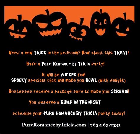 Halloween Themed Pure Romance By Tricia Party Things To Do