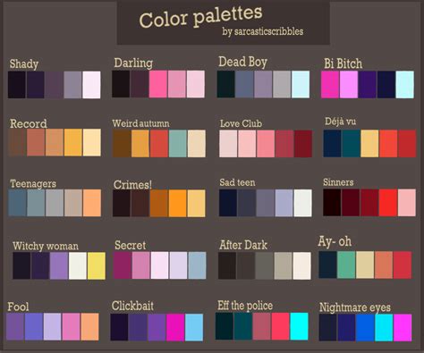 color palettes  put   color