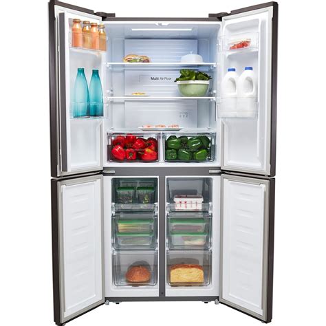 fridgemaster mqffs cm frost  american fridge freezer silver  ebay