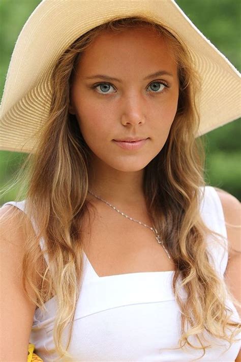 Katya Clover Girl With Hat Female Portrait American Beauty