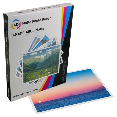 ld heavy coated matte inkjet paper  sheet pack high resolution