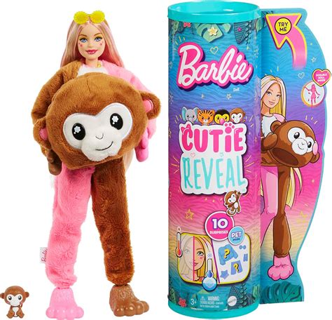 Boneca Barbie Cutie Reval Série Selva Macaco Mattel Hkr01 Amazon