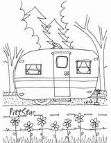 Camper Colouring Wohnwagen Ausmalen Campers Kleurplaten Trailers Caravan Zum Pop Theguidetotowing sketch template