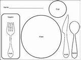 Placemat Placemats Manners sketch template