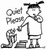 Sign Shh Clipart Quiet Library Classroom Quietly Silence Room Kids Rules Quite Keep Talking Reading Chaos Time Shhh Please sketch template