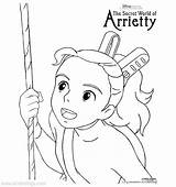 Arrietty Borrower Secret Coloring Pages Xcolorings 113k Resolution Info Type  Size Jpeg sketch template