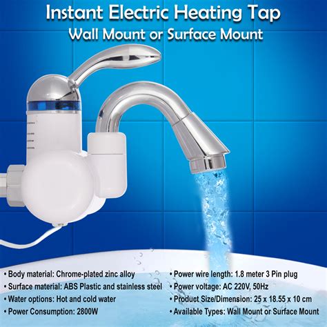 buy instant electric heating tap wall mount  surface mount    price  india