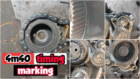 rebuild  engine timing chain conversion  timing gear chain marking youtube