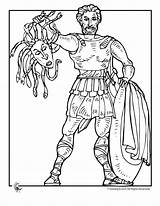Mythology Perseus Rome Myths Alphabet Coloriage Designlooter Woo Persée sketch template