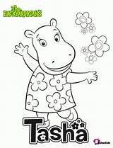 Backyardigans Coloring Pages Tasha Bubakids sketch template