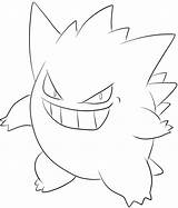 Pokemon Outline Gengar Coloring Pages Clipart Drawing Transparent Webstockreview sketch template