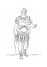 Caesar Julius Colorir Cesare Giulio César Galius Antiga Romanos Gaius Iulius Cesar Júlio Julio Roman Romeinse Laws Greco Gaio Desenhos sketch template