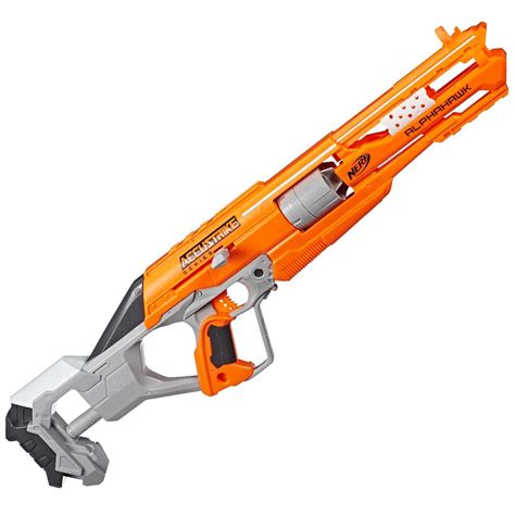 alphahawk nerf  strike elite accustrike revolver dart sniper rifle