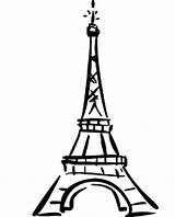 Tower Eiffel Cartoon Drawing Clipart Tour Easy Coloring Paris Clip Template Cliparts Cute Effiel Destination Print Outline Pages Clipartbest Use sketch template