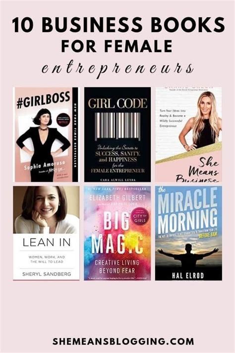 10 best business books for female entrepreneurs and bloggers