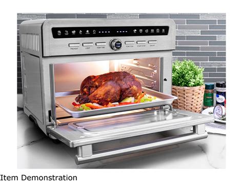 Rosewill Air Fryer Convection Toaster Oven Stainless Steel Exterior