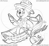Rowing Clipartof Pocahontas Scout Coloringall sketch template