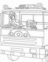 Driving Driver Coloring Truck Fire Fast sketch template