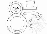 Snowman Template Coloring Coloringpage sketch template