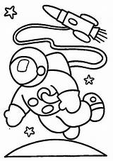 Coloring Space Pages Outer Astronaut Kids Drawing Cliparts Printable Colouring Line Spaceman Astronauts Preschool Clipart Clip Astronauta Print Para Crafts sketch template