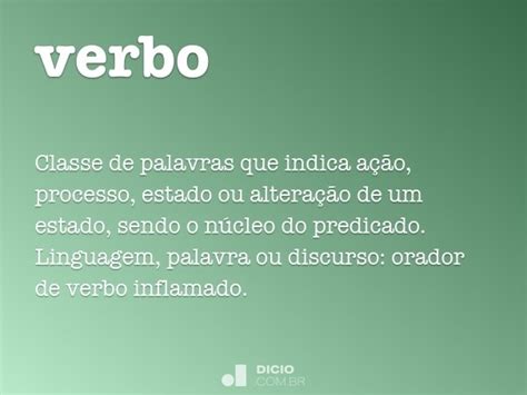 verbo dicio dicionario  de portugues