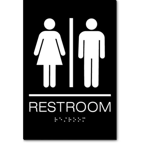 california unisex restroom wall sign  sign factory