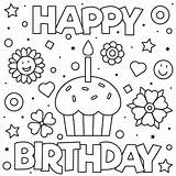 Birthday Cards Printable Coloring Happy Kids Pages Card Print Choose Board Adults Him Easy sketch template