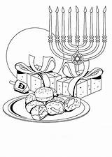 Coloring Hanukkah Menorah Pdf Printable Sheet Template sketch template