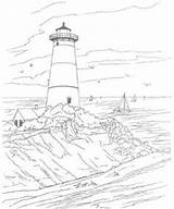 Lighthouse Scenes sketch template