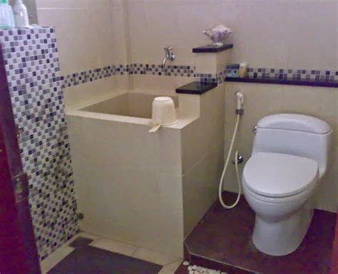 desain kamar mandi sederhana  bak mandi inovasi
