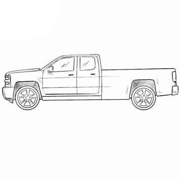easy truck coloring page coloringpagezcom