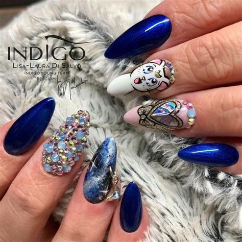 indigo nails indigo design nails
