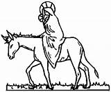 Donkey Mary Coloring Drawing Pages Joseph Bethlehem Journey Getdrawings sketch template