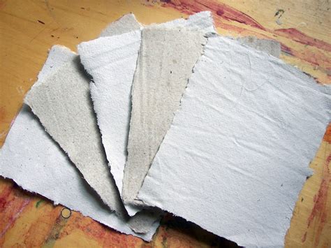 8 5x11 Inch Sample Piece Of Handmade Paper Recycled Paper Eco Friendly