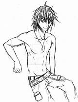 Anime Guy Drawing Body Boys Coloring Random Pages Basic Bodys Template Deviantart Getdrawings Beast Sketch Hair sketch template