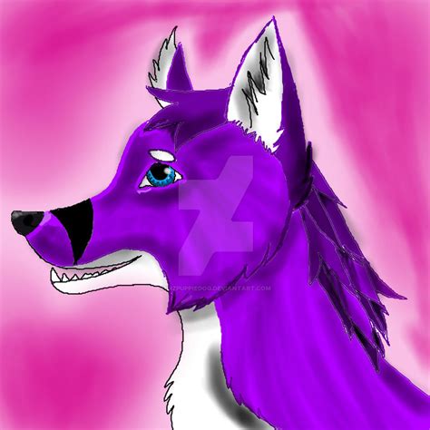 purple furry fox  lizpuppiedog  deviantart