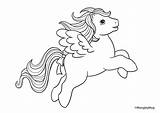 Pony Pegasus Mlp Lineart sketch template